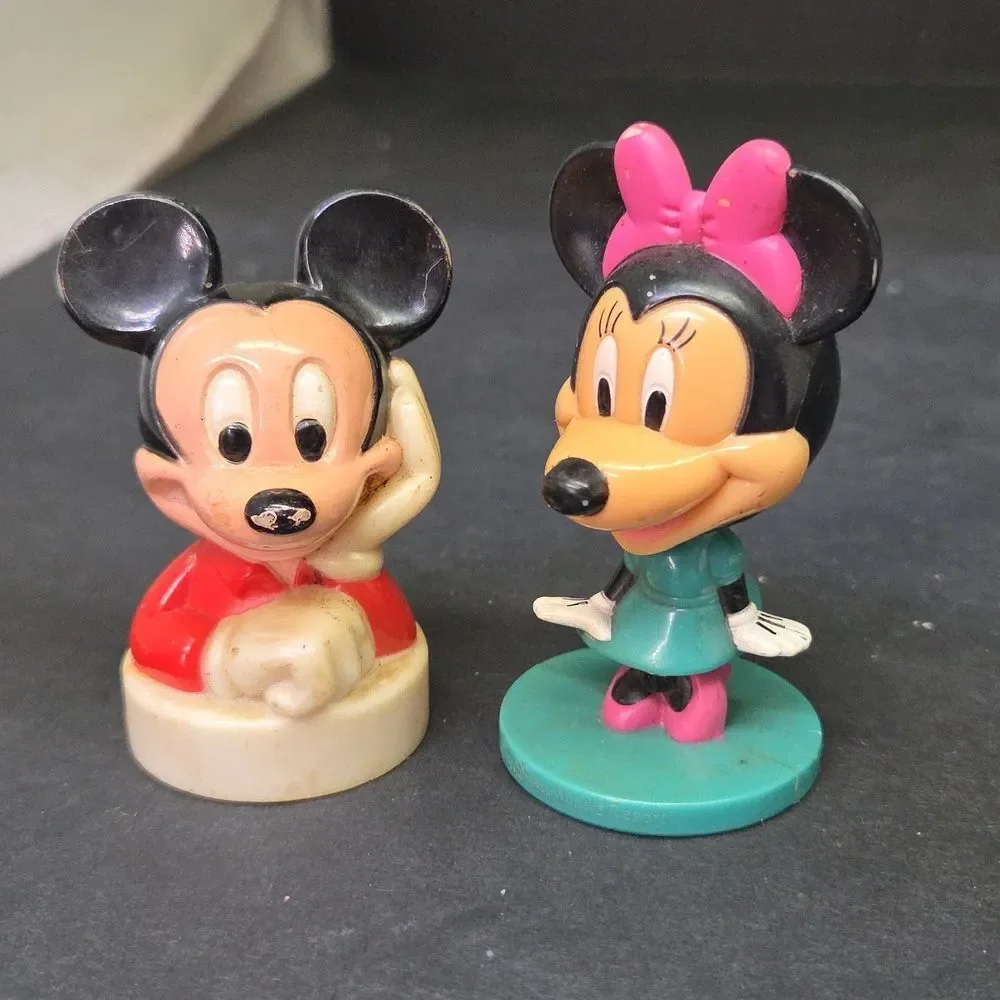 Vintage Walt Disney Mickey Mouse Bicycle Bell w/Clamp With Misc‎ Collectibles